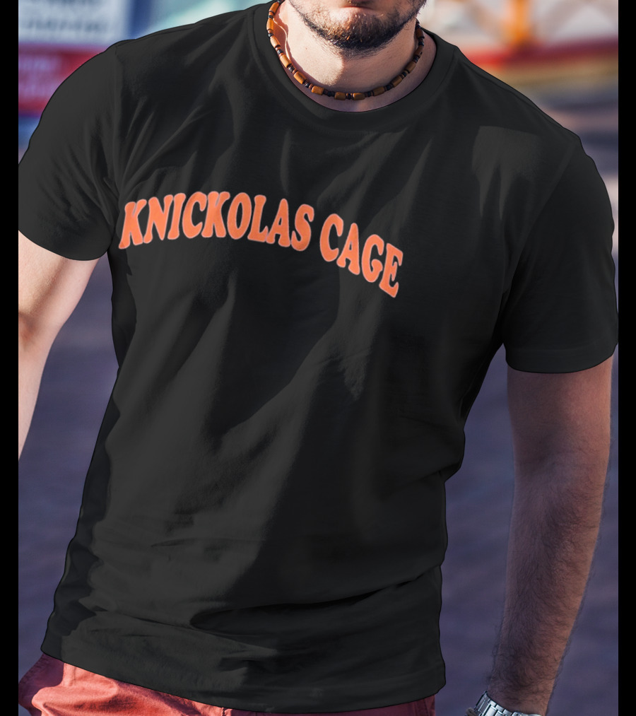 Knickolas Cage New York Knicks Fan Humor T-Shirt