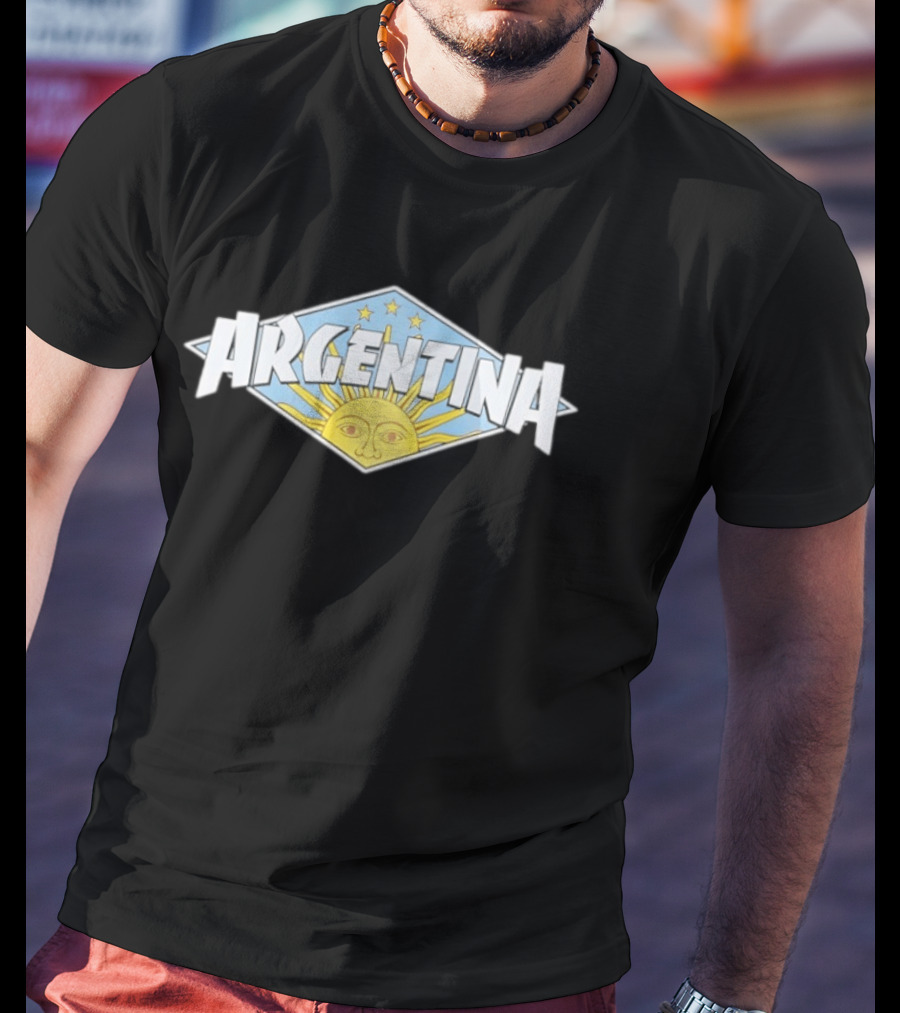 Argentina Sunburst Emblem With Stars T-Shirt
