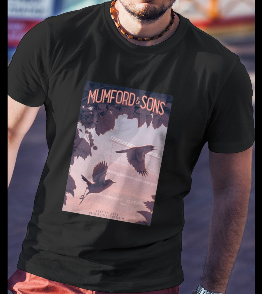 Mumford And Sons Wrigley Field Chicago June 11 2026 T-Shirt