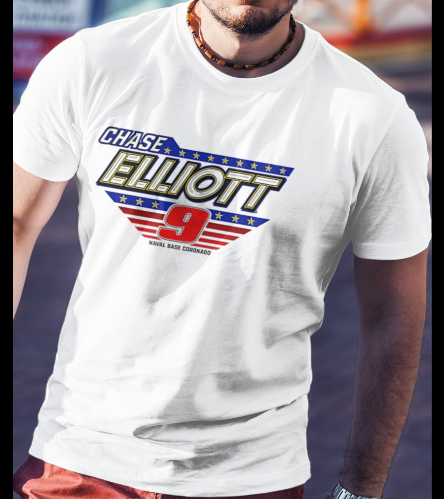 Chase Elliott 9 NAPA NASCAR Stars And Stripes San Diego T-Shirt