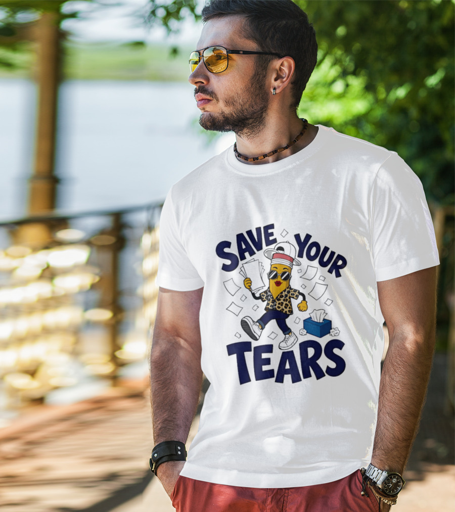 Cleveland Guardians MLB Hot Dog Save Your Tears 2026 Emoji T-Shirt