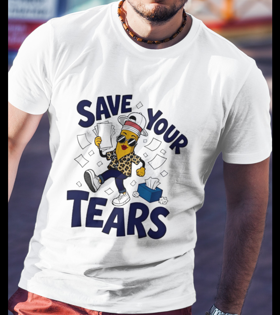 Cleveland Guardians MLB Hot Dog Save Your Tears 2026 Emoji T-Shirt