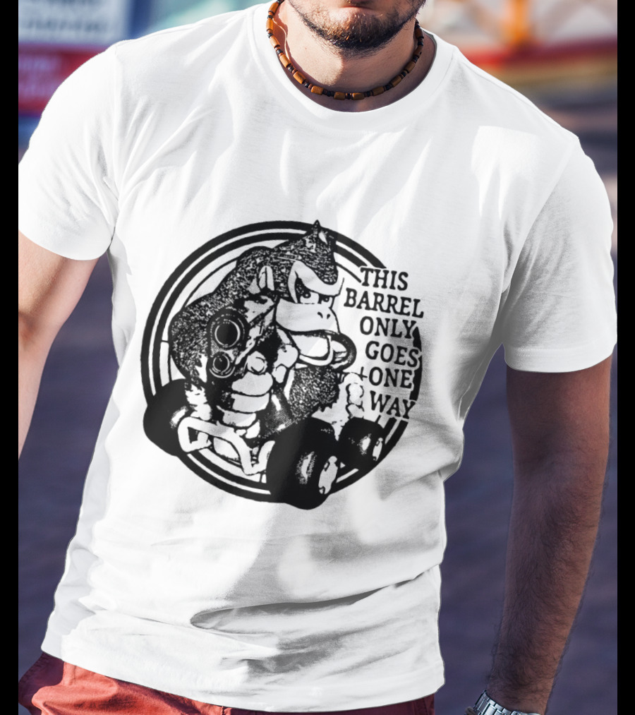 Donkey Kong Country This Barrel Only Goes One Way T-Shirt