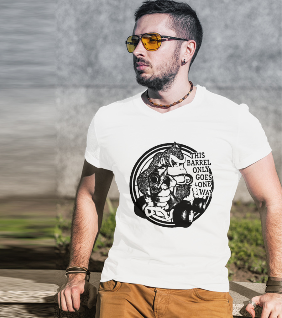 Donkey Kong Country This Barrel Only Goes One Way T-Shirt