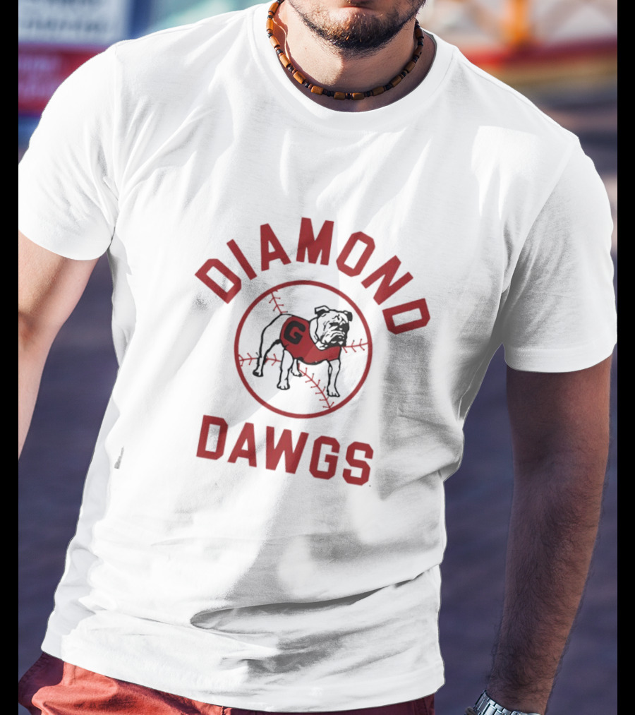 Georgia Baseball Diamond Dawgs Bulldog T-Shirt