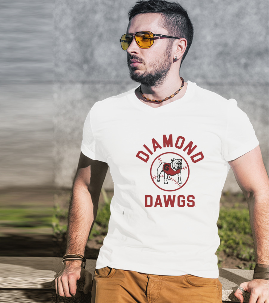 Georgia Baseball Diamond Dawgs Bulldog T-Shirt
