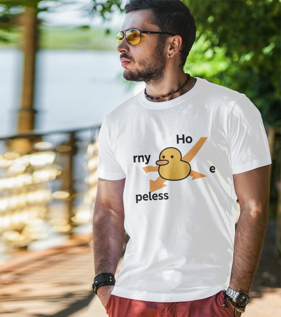 Ho Rny Peless Duck Corner Direction Arrows T-Shirt
