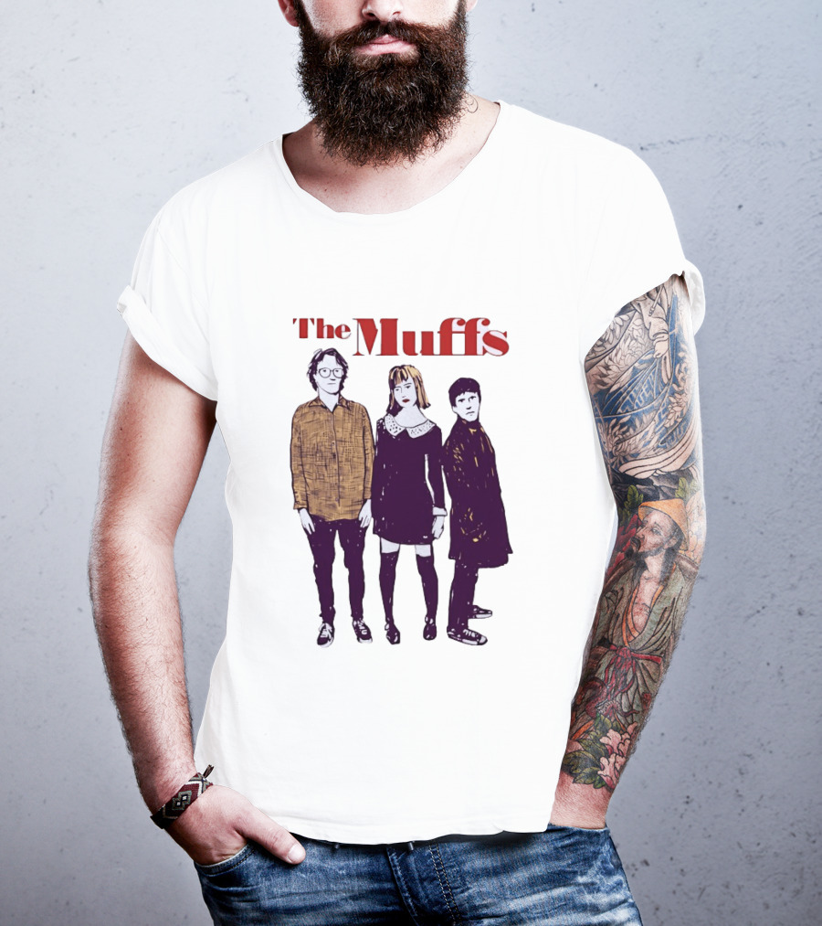 The Muffs Indie Rock Trio Illustrated Concert T-Shirt