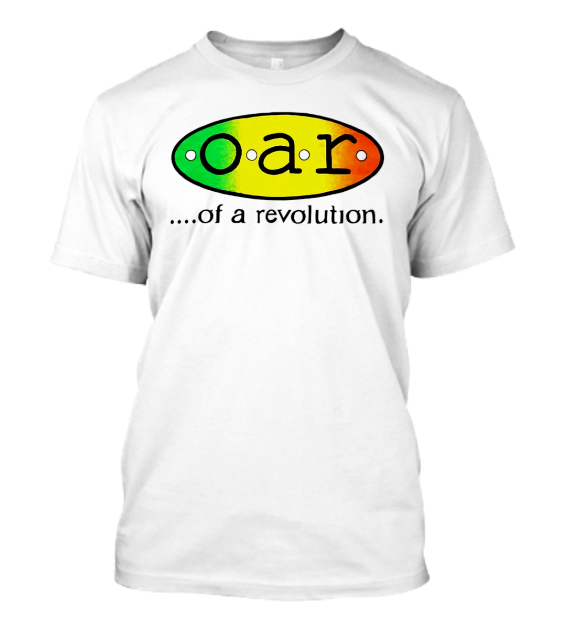 OAR Of A Revolution Gradient Oval Colorful T-Shirt