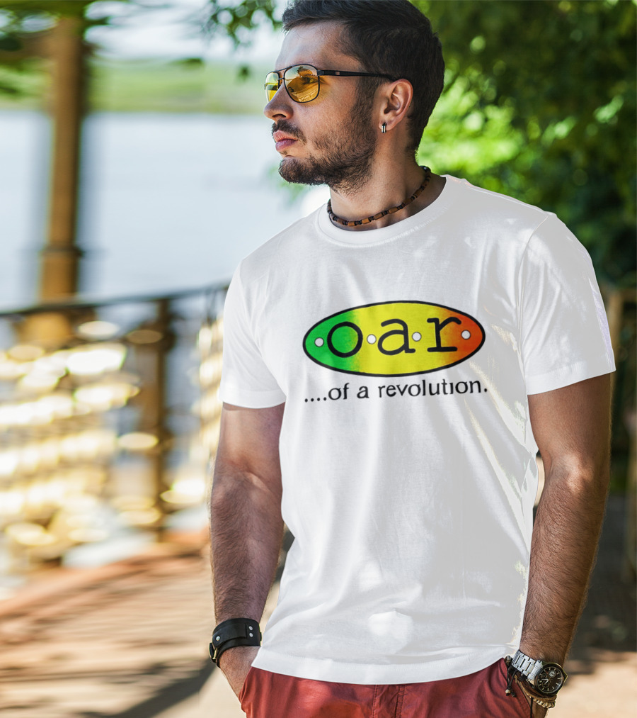 OAR Of A Revolution Gradient Oval Colorful T-Shirt