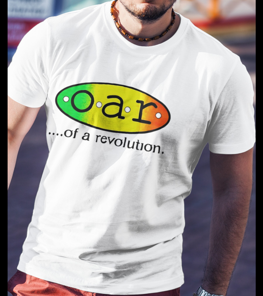 OAR Of A Revolution Gradient Oval Colorful T-Shirt