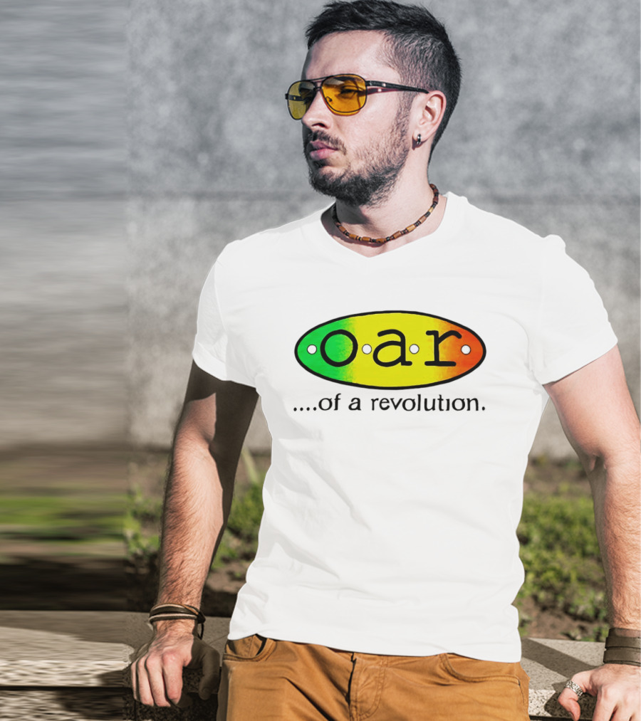 OAR Of A Revolution Gradient Oval Colorful T-Shirt