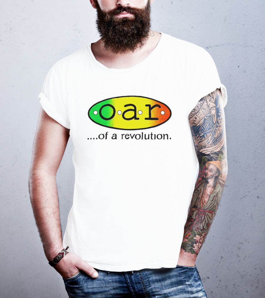 OAR Of A Revolution Gradient Oval Colorful T-Shirt