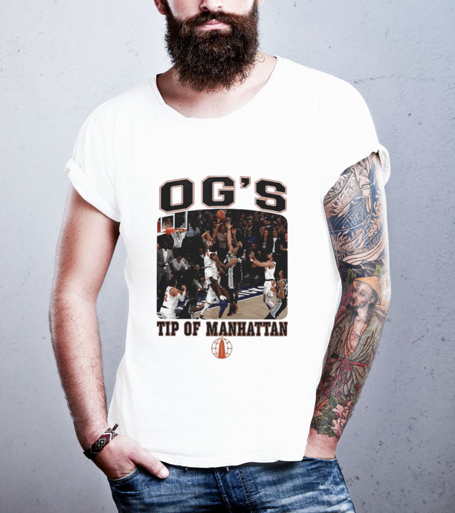 OG'S Tip Of Manhattan Basketball Action Scene T-Shirt