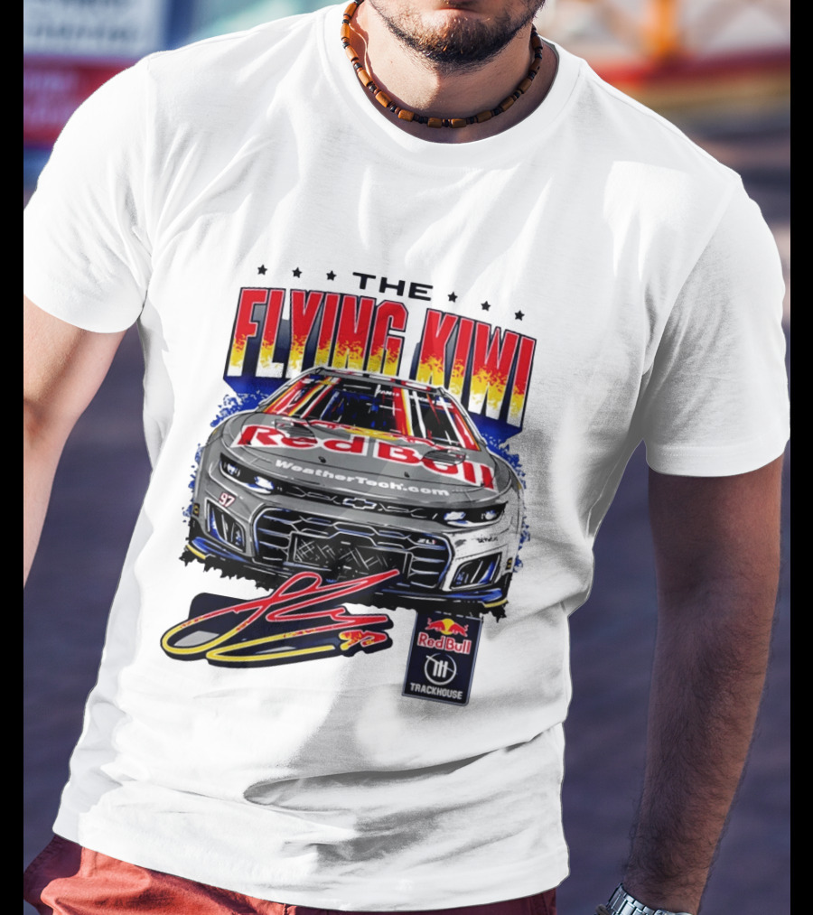 The Flying Kiwi Red Bull WeatherTech No 97 Trackhouse Racing T-Shirt