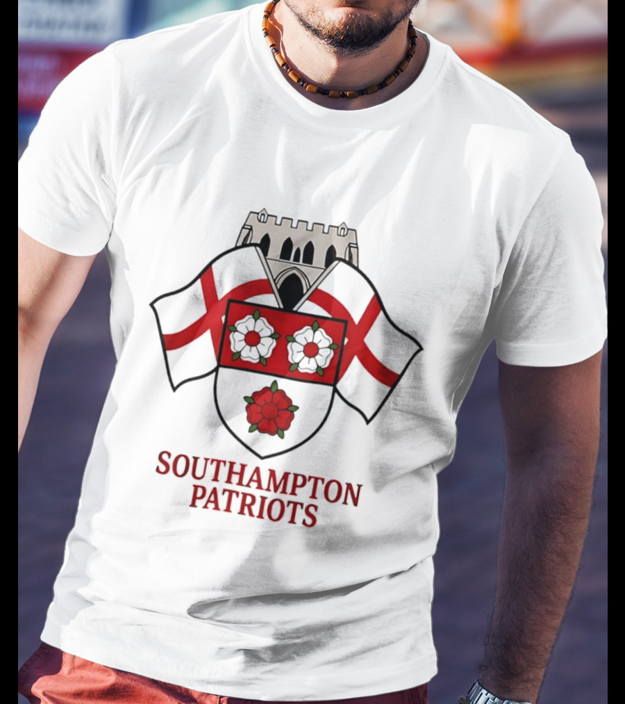 Southampton Patriots Emblem Red And Green Heraldry Crest T-Shirt