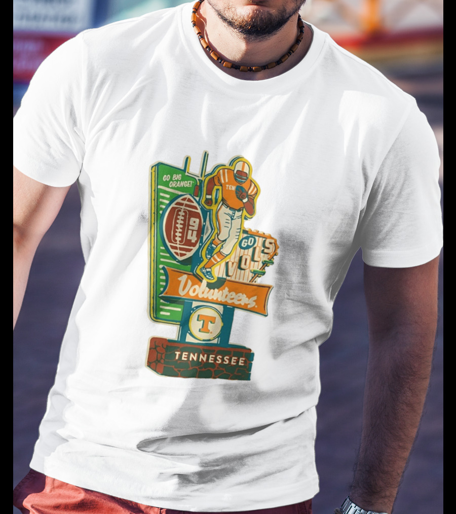 Tennessee Volunteers Football OO Big Orange 94 60s Vols T-Shirt