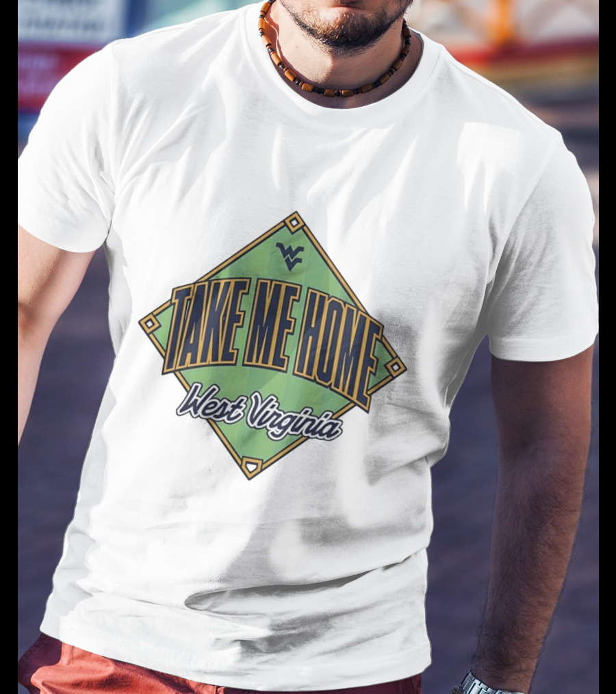 West Virginia Take Me Home Baseball Diamond T-Shirt