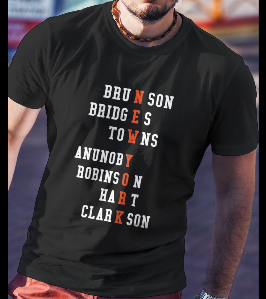 New York Knicks Players Names As Team Name T-Shirt