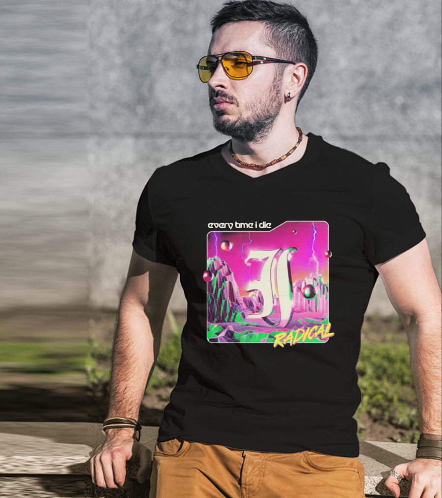Epitaph Records Every Time I Die Radical Neon 3D Mountains T-Shirt