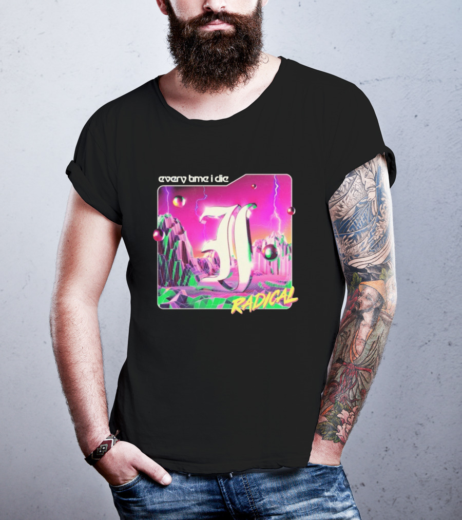 Epitaph Records Every Time I Die Radical Neon 3D Mountains T-Shirt