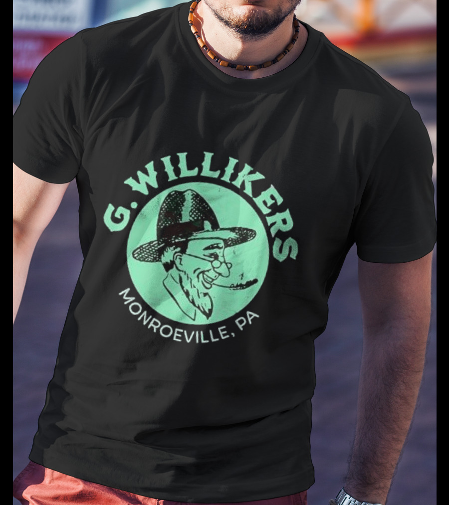 G. Willikers Monroeville PA Vintage Character Pipe Hat T-Shirt