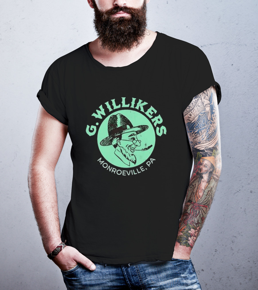 G. Willikers Monroeville PA Vintage Character Pipe Hat T-Shirt