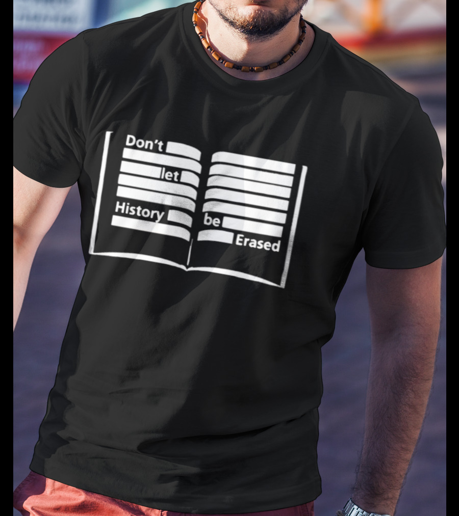 OSO Artists Orchard Don't Let History Be Erased Open Book T-Shirt