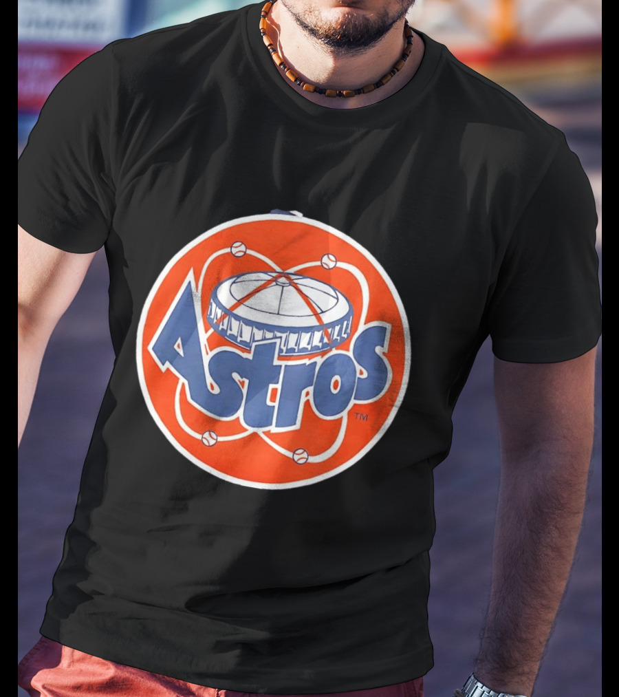 Houston Astros Vintage Astrodome Baseball T-Shirt