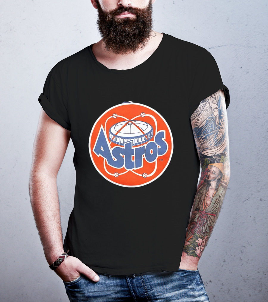 Houston Astros Vintage Astrodome Baseball T-Shirt