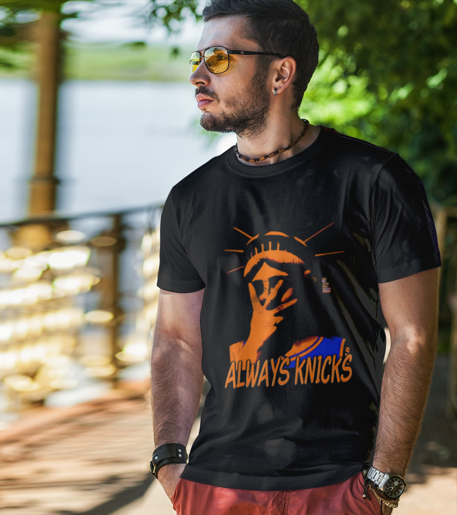 Always Knicks Statue Of Liberty Jalen Brunson New York Knicks NBA 2026 T-Shirt