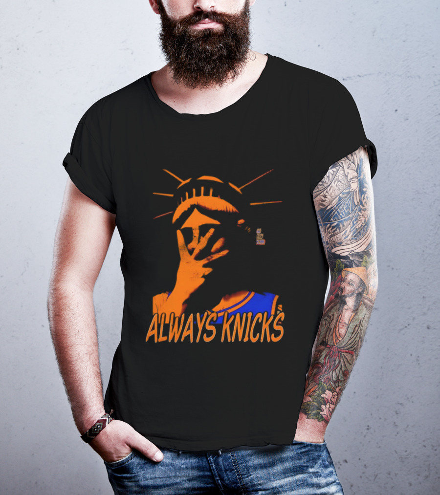 Always Knicks Statue Of Liberty Jalen Brunson New York Knicks NBA 2026 T-Shirt