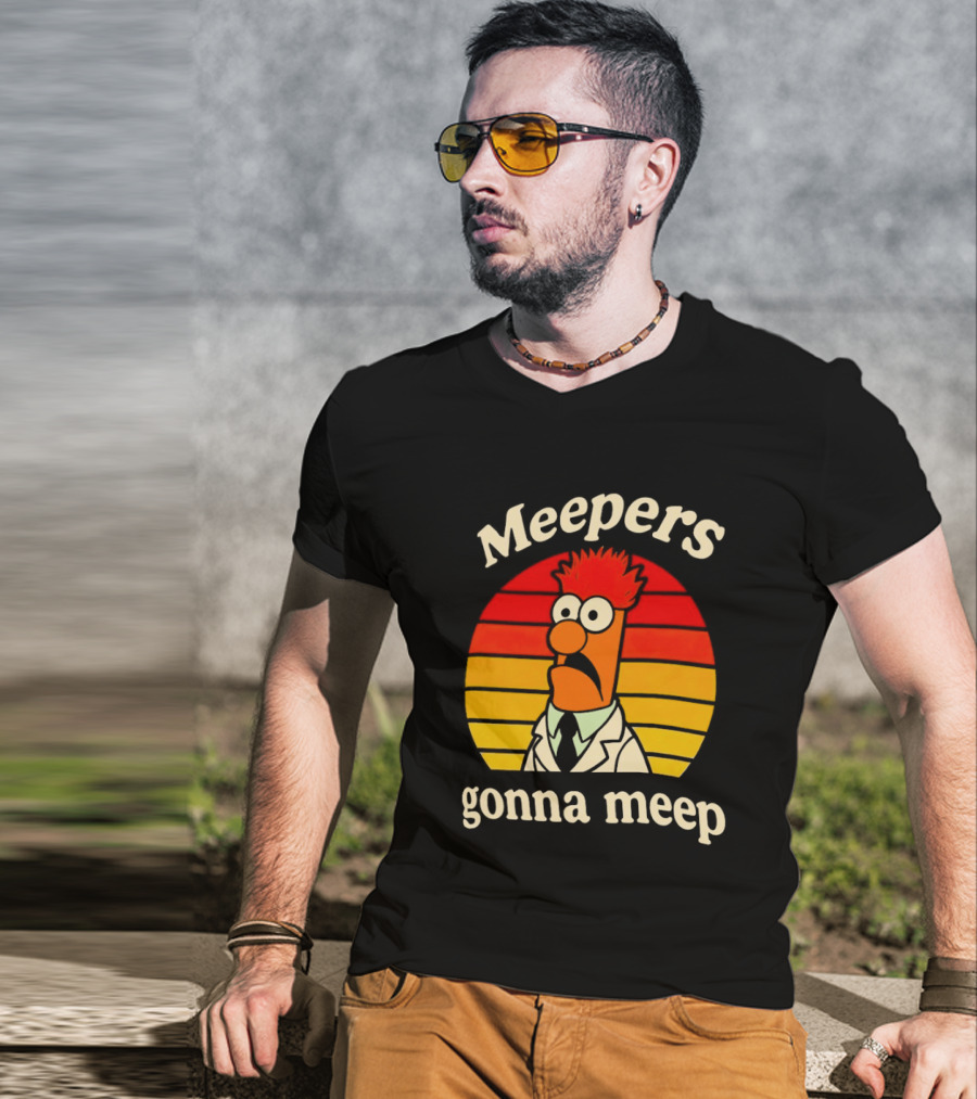Meepers Gonna Meep Retro Vintage Style With Cartoon T-Shirt