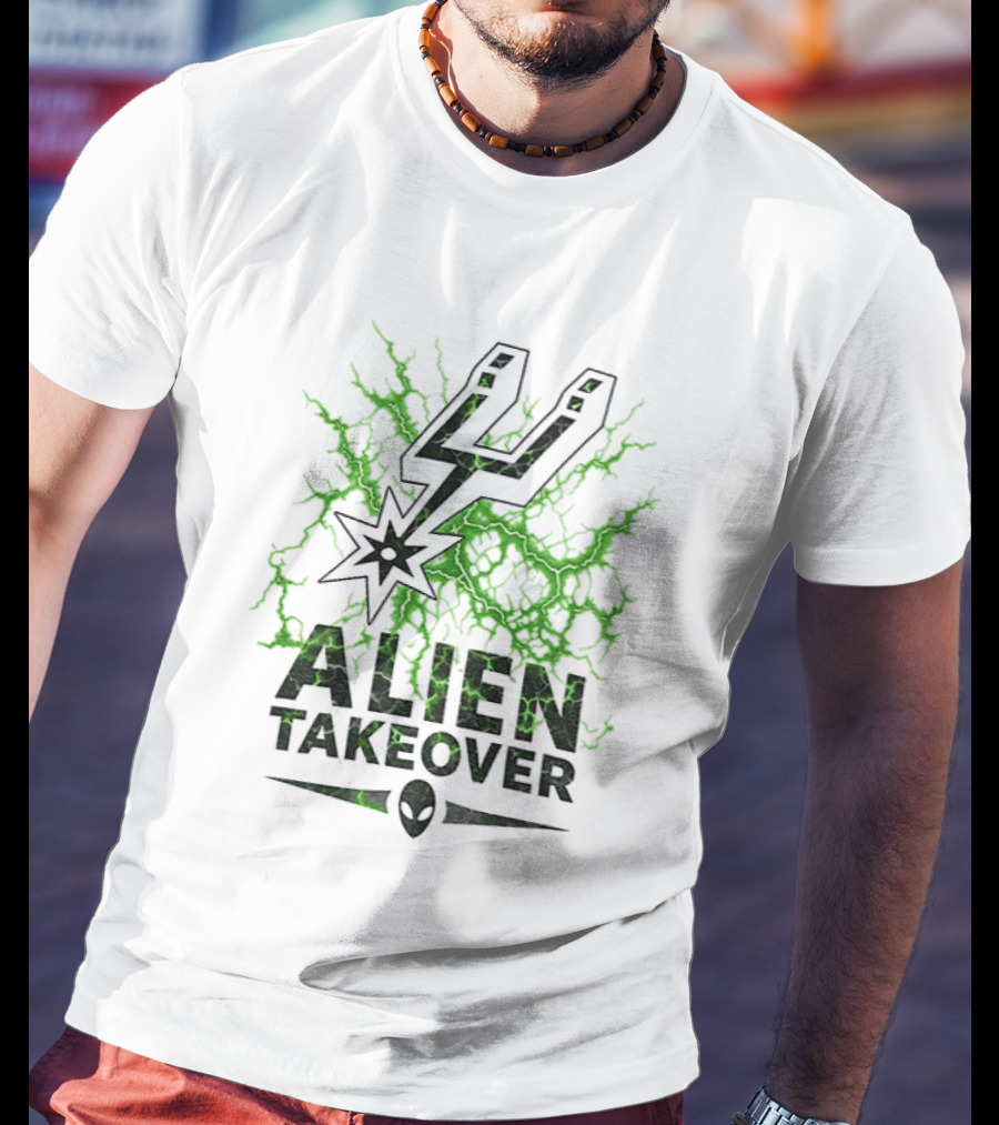 Alien Takeover San Antonio Spurs Basketball 2026 T-Shirt