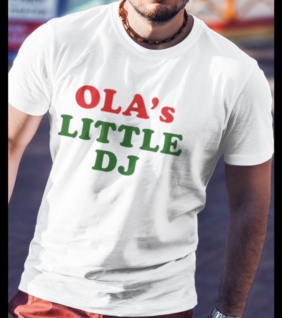 Ola's Little DJ Retro Music Lover T-Shirt