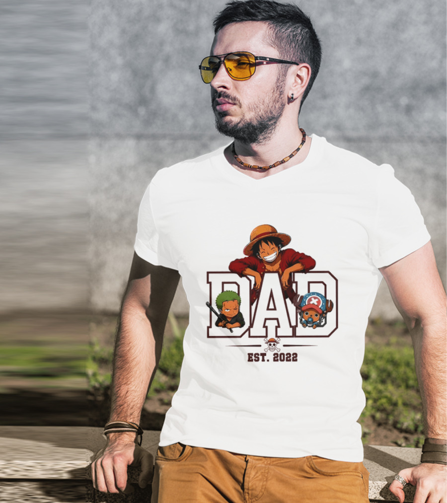 One Piece Luffy Dad Personalized Gift Father's Day 2023 T-Shirt