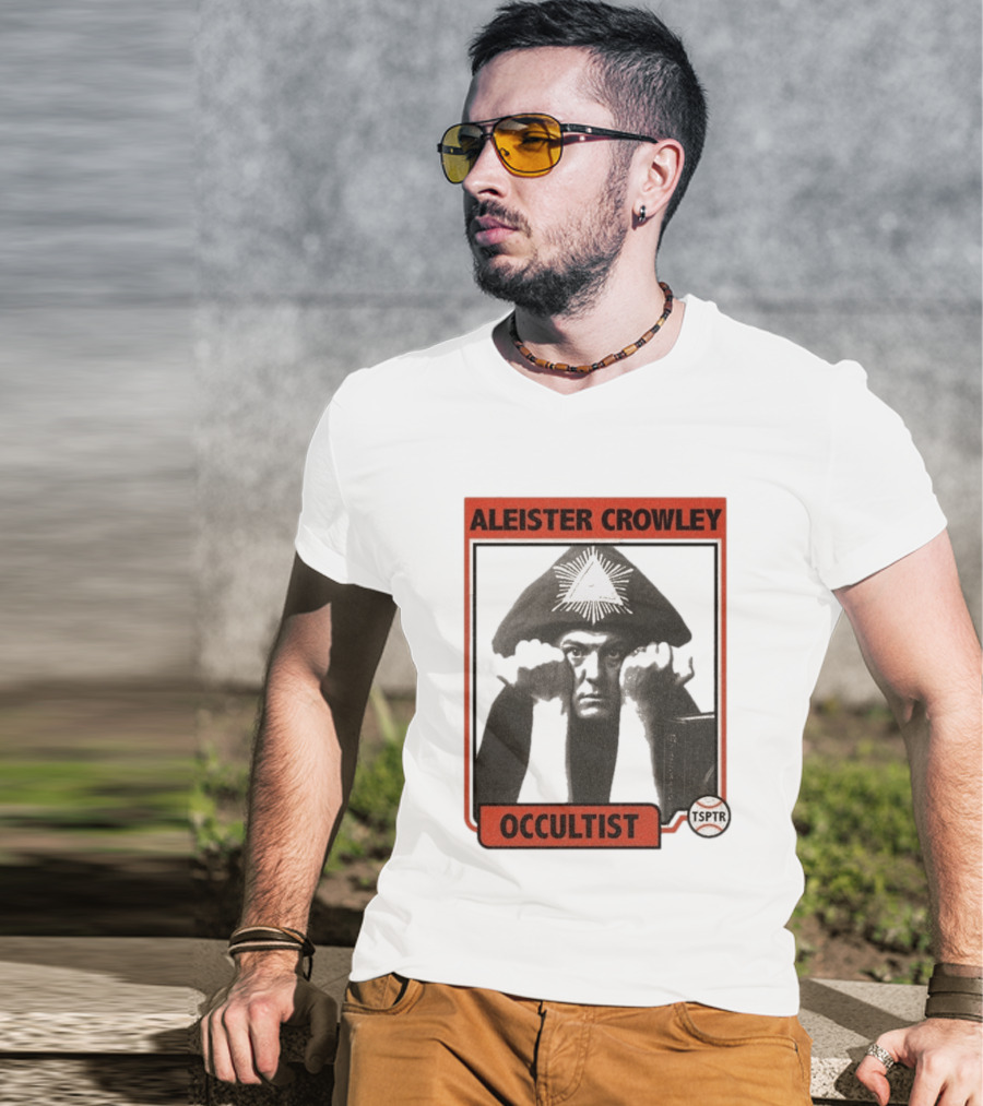 Aleister Crowley Occultist TSPTR Baseball Raglan T-Shirt