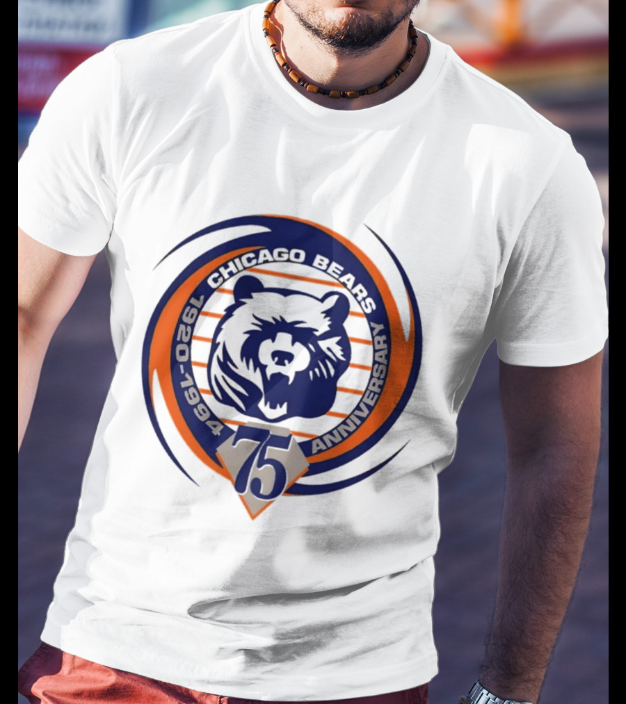 Chicago Bears 75th Anniversary 1920 1994 T-Shirt