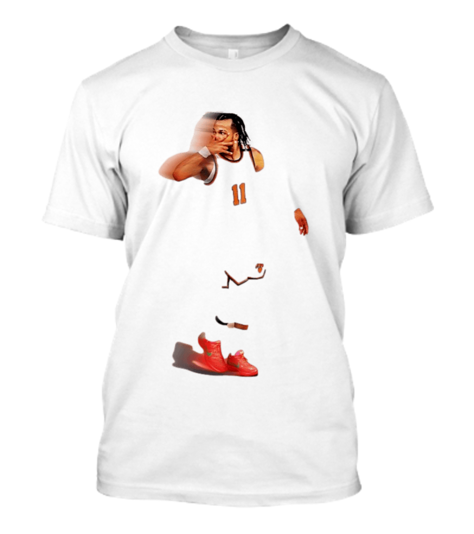 Jalen Brunson New York Knicks NBA Player Unique Distorted T-Shirt