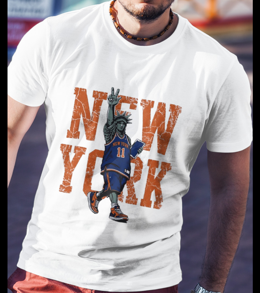 Jalen Brunson New York Knicks NBA Liberty 11 T-Shirt