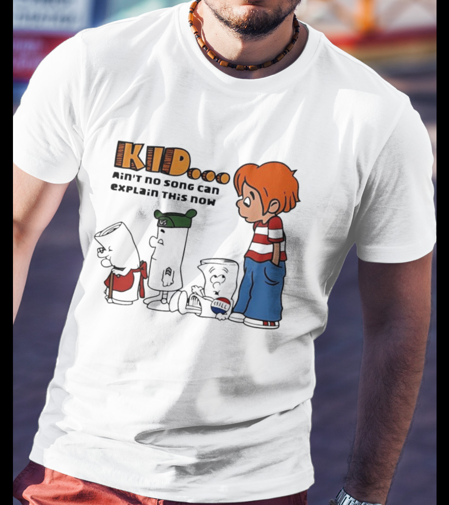 Kid Ain't No Song Can Explain This Now Retro Cartoon T-Shirt