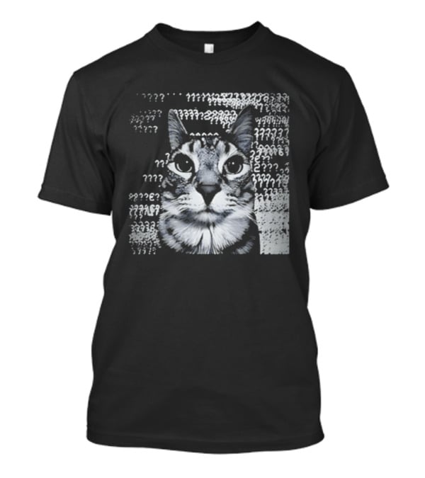 Cat Question Marks T-Shirt