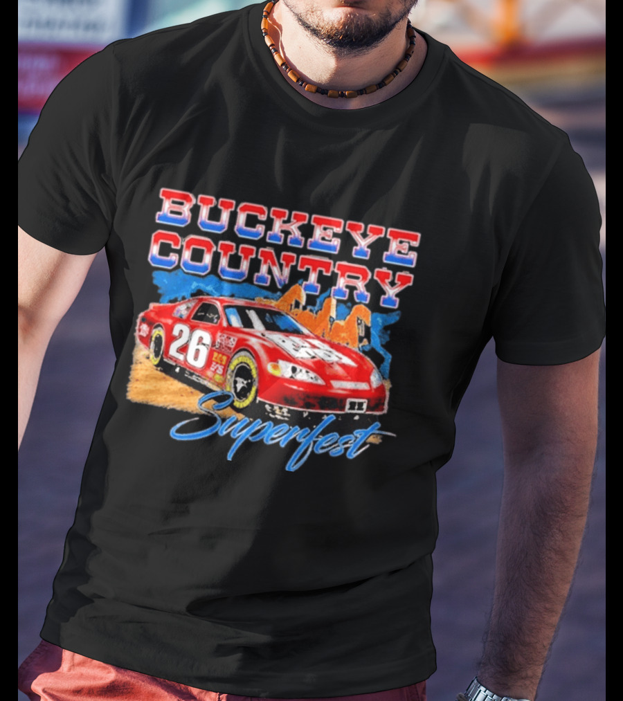 Buckeye Country Superfest 2026 Racing Car 26 T-Shirt