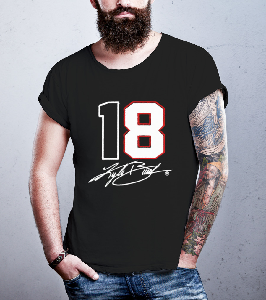 Denny Hamlin Kyle Busch 18 NASCAR Cup Series Racing Signature T-Shirt