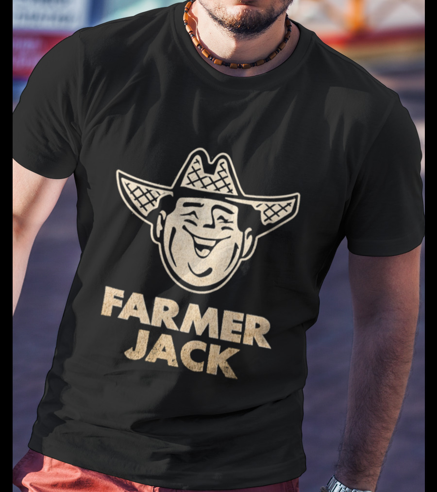 Farmer Jack Vintage Cowboy Icon Grocery Store Retro Farmer Jack T-Shirt