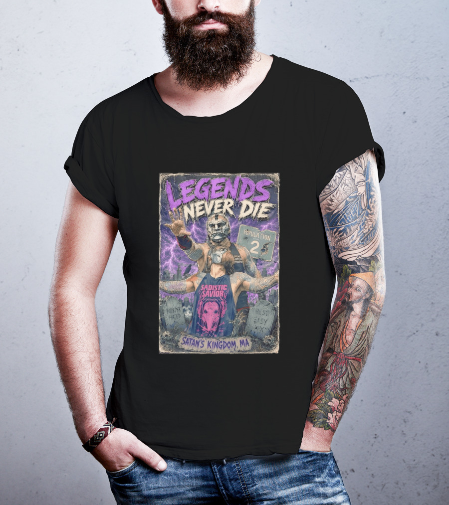 Legends Never Die Sadistic Savior Satan's Kingdom MA Penta El Zero Miedo T-Shirt