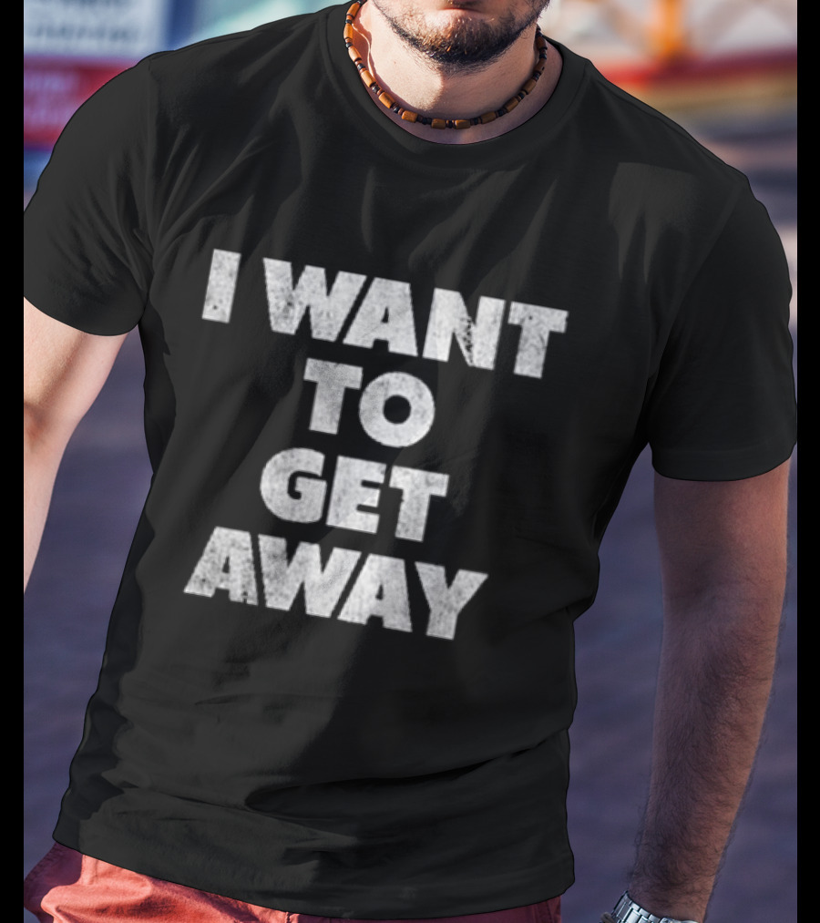 Lenny Kravitz I Want To Get Away I Want To Fly Away Lyric Bold White T-Shirt