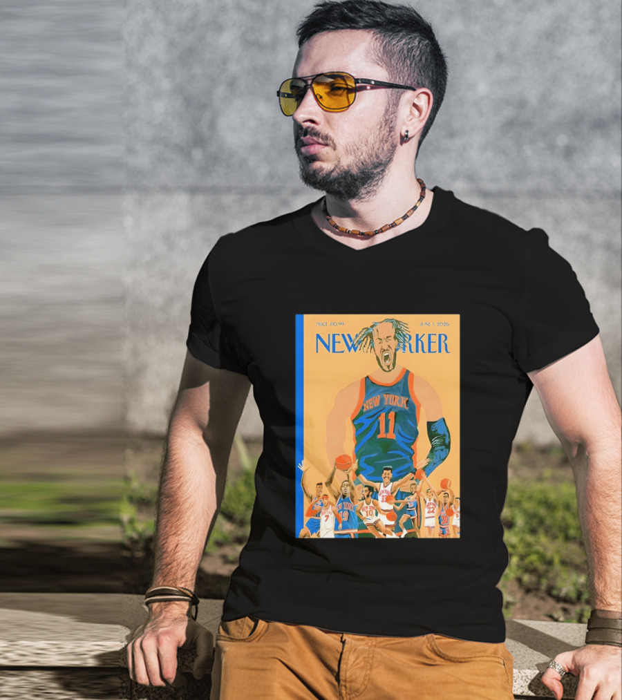 New York Knicks The New Yorker June 2026 Cover T-Shirt