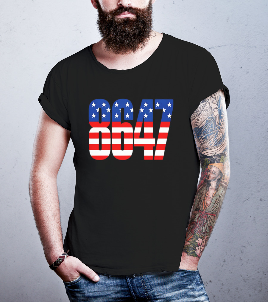 Patriotic American Flag 8647 Independence Day Stars And Stripes T-Shirt