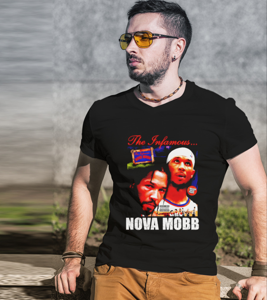 Josh Hart Jalen Brunson The Infamous Nova Mobb New York Knicks NBA 2026 T-Shirt